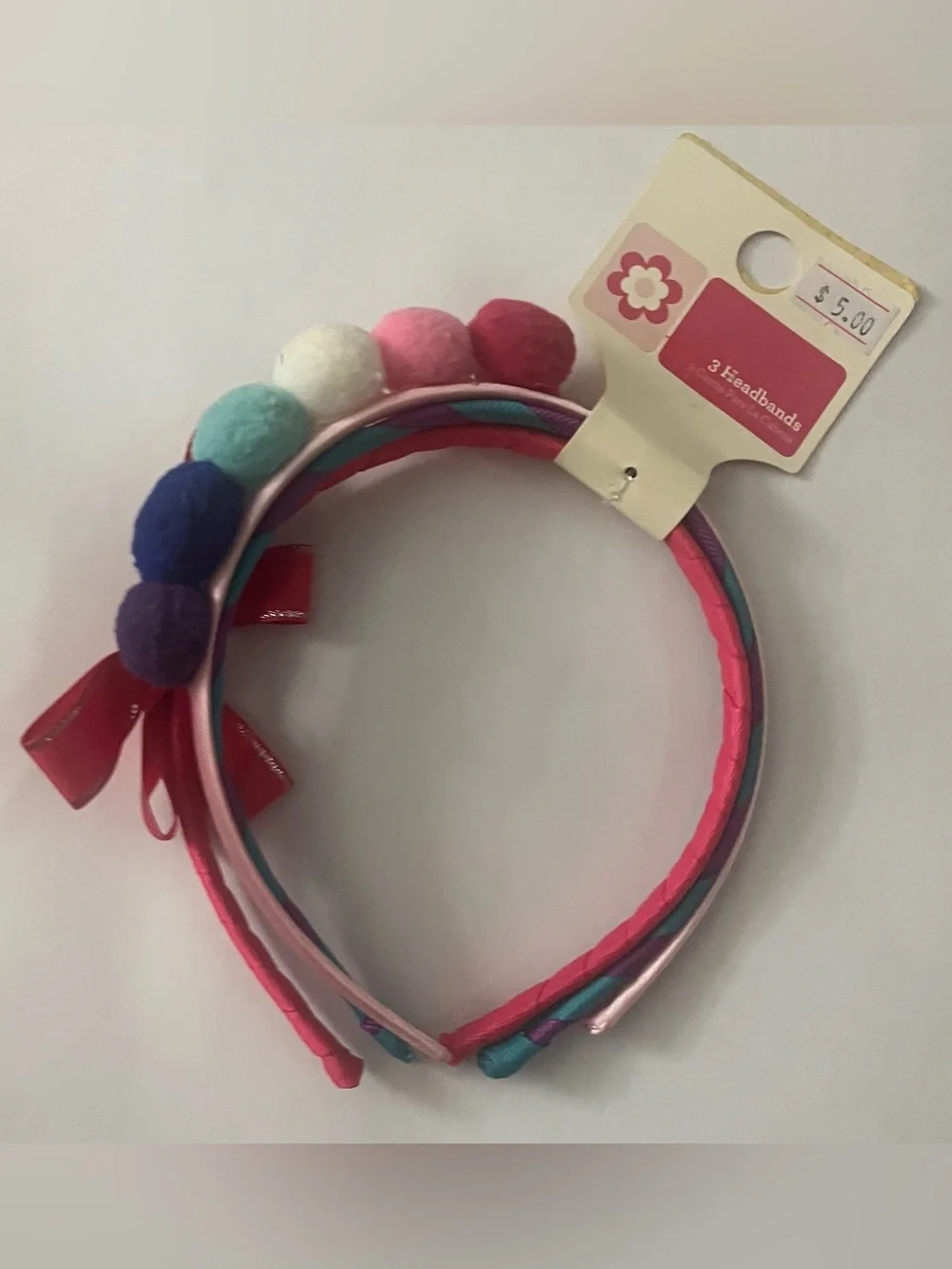 Girl’s Fun Headbands 3pc Accessories Multi-style Headband Pack